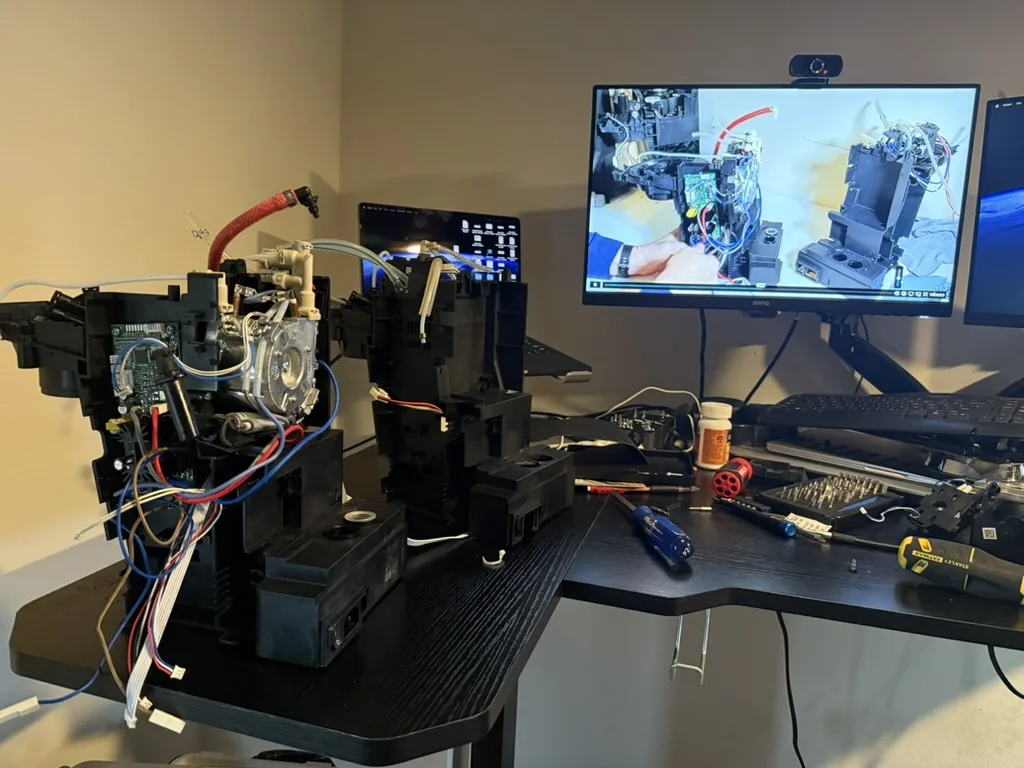 Sunday, with the tutorial paused on the monitor